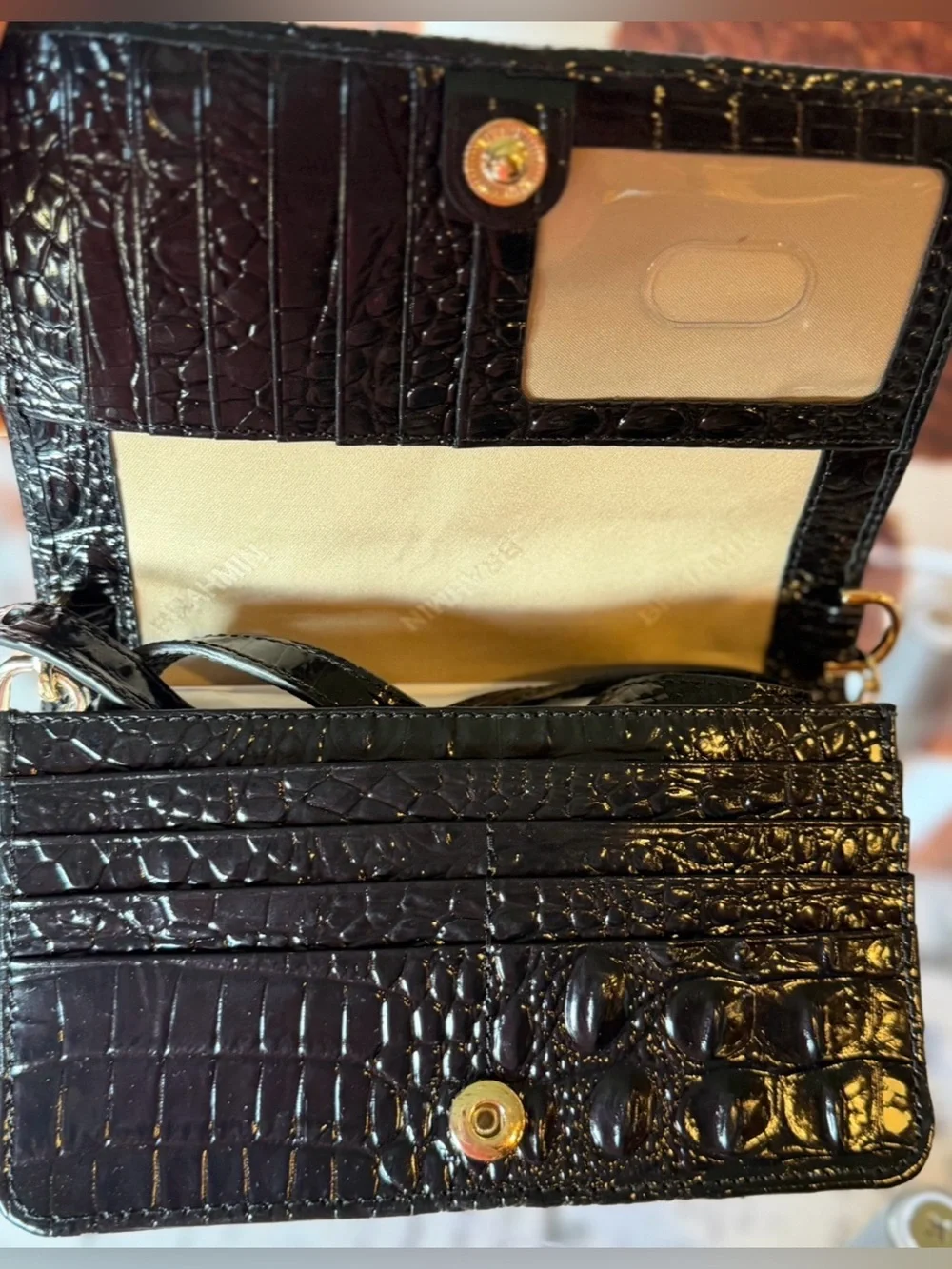 Brahmin Everlasting Encore Minuette zebra Crossbody Bag Black and White NWT